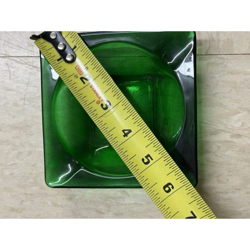 Vtg Emerald Green Glass 4.5